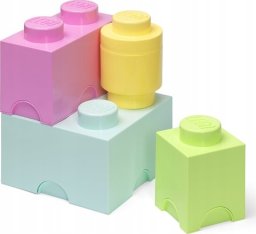 Room Copenhagen Room Copenhagen LEGO memory block multi pack 4 pieces, storage box (light green, size L)