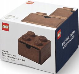 Room Copenhagen Room Copenhagen LEGO 2x2 wooden desk drawer, storage box (oak, dark)