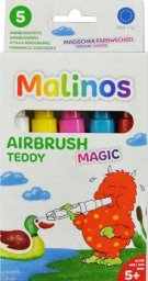 Malinos Malinos Airbrush Stifte Magic Teddy     5Farben+Schablone 5+