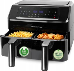 Frytkownica beztłuszczowa Emerio Emerio Heißluftfritteuse, Smart Fryer, 3,6+3,6L, Cool touch