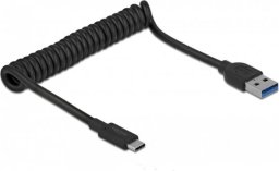 Kabel USB Delock USB-A - USB-C 1.2 m Czarny (85349)