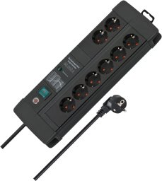 Listwa zasilająca Brennenstuhl Premium-Line przeciwprzepięciowa 8 gniazd 3 m czarna (1256000698)