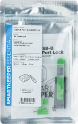 Smartkeeper SmartKeeper Mini "USB-B Port" Blocker grün     4 Stk.+Key