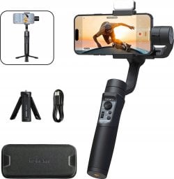 Gimbal Hohem Gimbal 3-os. Stabilizator Do Telefonu / Smartfona + Lampa Led / Hohem Isteady Mobile+ Kit 2024