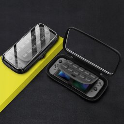  Puluz Pokrowiec Futerał Etui Case Walizka Do Konsoli Nintendo Switch Oled Lite / Przezroczysto - Czarny / Tbd0603618205