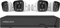 Rejestrator Foscam Foscam FNA 108 E B4 2T, set (black/white, FNA108E 8-channel NVR, 4x V8EP camera)