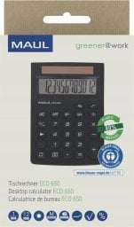 Kalkulator Maul MAUL Taschenrechner ECO 650, 12 Stellen schwarz