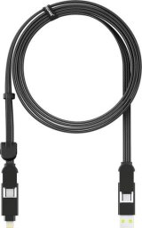 Kabel USB Rolling Square Kabel Rolling Square - inCharge XL 2m czarny - Gwarancja bezpieczeństwa. Proste raty. Bezpłatna wysyłka od 170 zł.