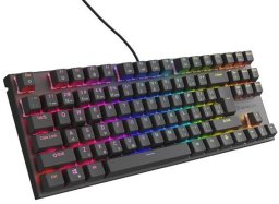 Klawiatura Genesis KLAWIATURA DLA GRACZY GENESIS THOR 303 TKL CZ/SK PODŚWIETLENIE RGB MECHANICZNA SILENT SWITCH CZARNA