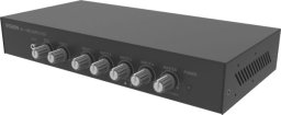 Wzmacniacz słuchawkowy Vision VISION Professioneller digitaler Audio-Mixer-Verstarker - 30 JAHRE GARANTIE - 2 x 50 W (RMS @ 8 Ohm) - RS-232 - Bluetooth (umbenennbare, festlegbare PIN) - 4 x Eingange, jeder entweder Hochpegel oder Mikrofon (symmetrisch mit