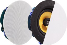 Vision VISION Professional 6,5-Zoll-Deckenlautsprecherpaar - 30 JAHRE GARANTIE - 60 W Leistung - 2-Wege - magnetisches Gitter - Kevlar-Tieftoner und 0,75-Zoll-Titan-Hochtoner , Ausschnittdurchmesser: 210 mm, Tiefe: 87 mm, Aussendurchmesser: 227 mm - Weis