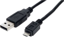 Kabel USB S-Impuls USB-Anschlusskabel 2.0 (USB A-Steck/USB B-Micro-Steck) 3,0m sw