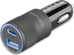Ładowarka 4smarts 4smarts Kfz-Ladegerät Rapid+ mit Quick Charge und PD 27W schw.