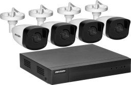 Rejestrator Orno HIKVISION IPKIT-B4-4CH zestaw monitoringu z 4 tubowymi kamerami IP HIKVISION  IP-CAM-B140H oraz 4-kanałowym rejestratorem HIKVISION NVR-4CH, rozdzielczość 4Mpx, zasilanie PoE, doświetlenie IR, cyfrowa redukcja szumów, IP67