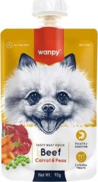  Wanpy Wanpy Pasta Dla Psa Wołowina Warzywa 90g