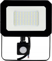 Naświetlacz MAXLED Naświetlacz LED z czujnikiem rychu - 50W, 5400lm, 6000K (zimno-biała), IP65 - SUPRA III Maxled