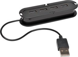 HUB USB Eaton Tripp Lite 4-Port USB 2.0 Compact Mobile Hi-Speed Ultra-Mini Hub w/ Cable - Hub - 4 x USB 2.0 - Desktop