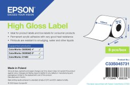  TRITON Epson High Gloss Label - Continuous Roll: 102mm x 58m