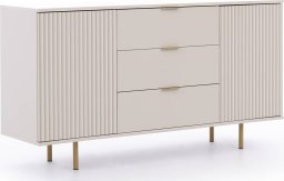Ravio Komoda Nubia K2D3SZ z trzema szufladami i metalowymi nóżkami