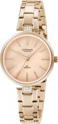 Zegarek Strand Zegarek damski Strand S706LXVVSV różowe złoto