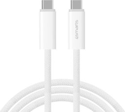 Kabel USB 4smarts USB-C - USB-C 1.5 m Biały (540959)