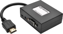  Eaton Eaton Tripp Lite series 2-Port HDMI to VGA Splitter Audio/Video Adapter 1920x1440 1080p - Video-/Audio-Splitter - 2 x VGA/Audio - Desktop - TAA-konform