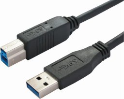 Kabel USB Bachmann USB-A - USB-B 1 m Czarny (917.1205)