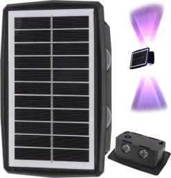 Kinkiet Verk Group Lampa elewacyjna solarna led z czujnikiem zmierzchu naścienna kinkiet Lampa elewacyjna solarna led z czujnikiem zmierzchu naścienna kinkiet