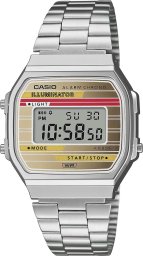  Casio Vintage Zegarek dla dzieci Casio A168WEHA-9AEF srebrny