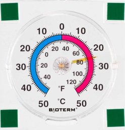 Termometr Browin Termometr uniwersalny transparentny, samoprzylepny (-50C do +50C)