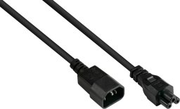 Kabel zasilający Alcasa P1405-S010 kabel zasilające Czarny 1 m C14 panel C5 panel