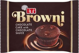  ETI Eti Browni Babeczka z czekoladą i nadzieniem czekoladowym 45 g