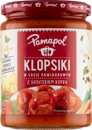 Pamapol Pamapol Klopsiki w sosie pomidorowym z dodatkiem kopru 500 g