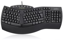 Klawiatura Perixx Perixx PERIBOARD-512 DE, Ergonomic USB Keyboard, black
