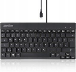 Klawiatura Perixx Perixx PERIBOARD-426, DE, wired, USB Mini Keyboard with flat keys