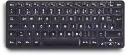 Klawiatura Perixx Perixx PERIBOARD-732B DE, Mini Keyboard Wireless, with backlight, black