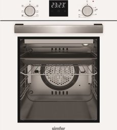 Piekarnik Simfer Simfer | Oven | 4207BERBB | 47 L | Multifunctional | Manual | Pop-up knobs | Width 45 cm | White