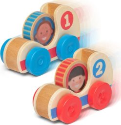 Melissa & Doug PROMO MELISSA Drewniane samochody wyścigowe GO Tots 30737