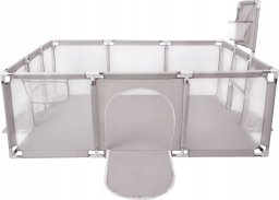 Selonis Selonis Boisko BO-100X z piłeczkami 6cm szary: perła-szary-transparent-babyblue-mięta 180x122x62/900piłek Zabawka kojec