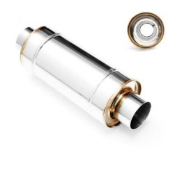 RM Motors Sportowy Tłumik Przelotowy 76mm 500mm RM