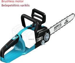 Piła łańcuchowa Dedra Akumuliatorinis grandininis pjūklas Dedra DED7195V, 2x18V, bešepetėlis + 2x4.0Ah