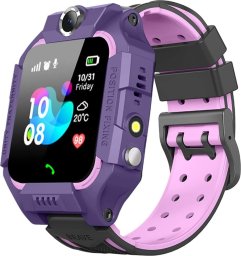 Smartwatch Rosfix SMARTWATCH DLA DZIECI ZEGAREK KAMERA FIOLETOWY