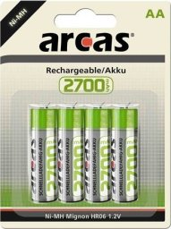 Arcas Arcas | 17727406 | AA/HR6 | 2700 mAh | Rechargeable Ni-MH | 4 pc(s)