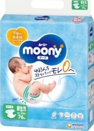 Moony MOONY sauskelnės AIRFIT, NB, 76 vnt., 0-5kg, 13780