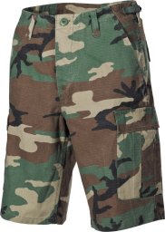  MFH Spodnie US Bermuda BDU Rip Stop woodland-stonewashed M