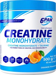 6PAK Nutrition 6PAK Nutrition Creatine Monohydrate 500g Orange