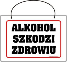  StudioCen Tablica laminowana A5 - alkohol szkodzi zdrowiu