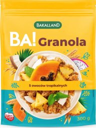  bakalland BAKALLAND BA! Granola 5 Owoców Tropikalnych 300g PŁATKI ŚNIADANIOWE