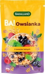  bakalland BAKALLAND BA! Owsianka 5 Owoców Leśnych 47g