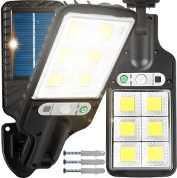  Retoo LAMPA ULICZNA LED LATARNIA SOLARNA 120 COB LED + PILOT